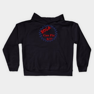 Soca Can Fix It Font Art Design - Soca Mode Kids Hoodie